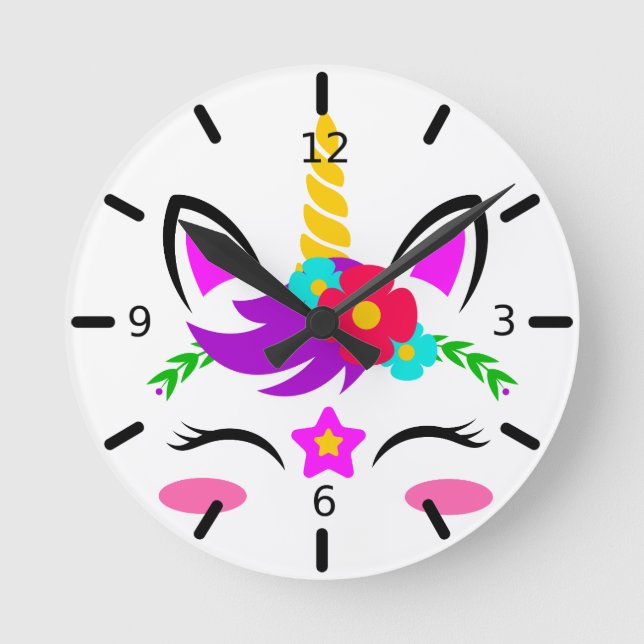 Persönlich gestalten Sie Ihre eigene Rund-um-die-U Runde Wanduhr (Vorderseite)