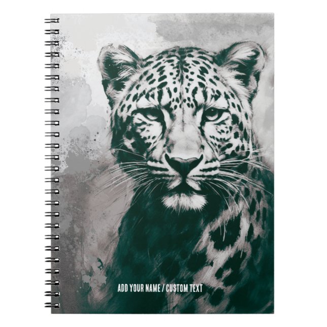 PERSÖNLICH: Leopard | Notebook-Journal Notizblock (Vorderseite)