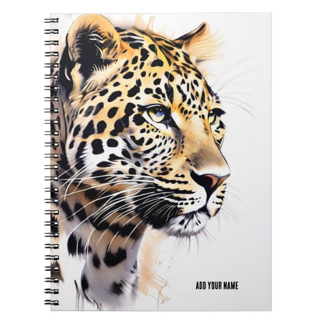 PERSÖNLICH: Leopard | Notebook-Journal Notizblock (Vorderseite)