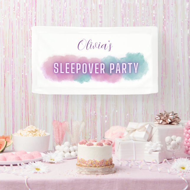 Persönlich personalisiertes "Sleepover-Party" | Pa Banner (Party)