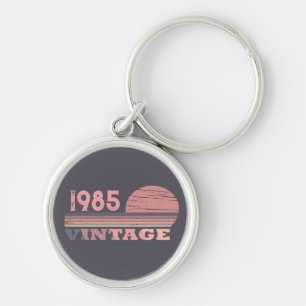 Persönlich Vintages 40. Party Schlüsselanhänger
