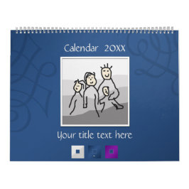 Persönliche 13 Fotos und benutzerdefinierter Text  Kalender