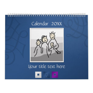 Persönliche 13 Fotos und benutzerdefinierter Text  Kalender