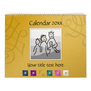 Persönliche 13 Fotos und benutzerdefinierter Text  Kalender