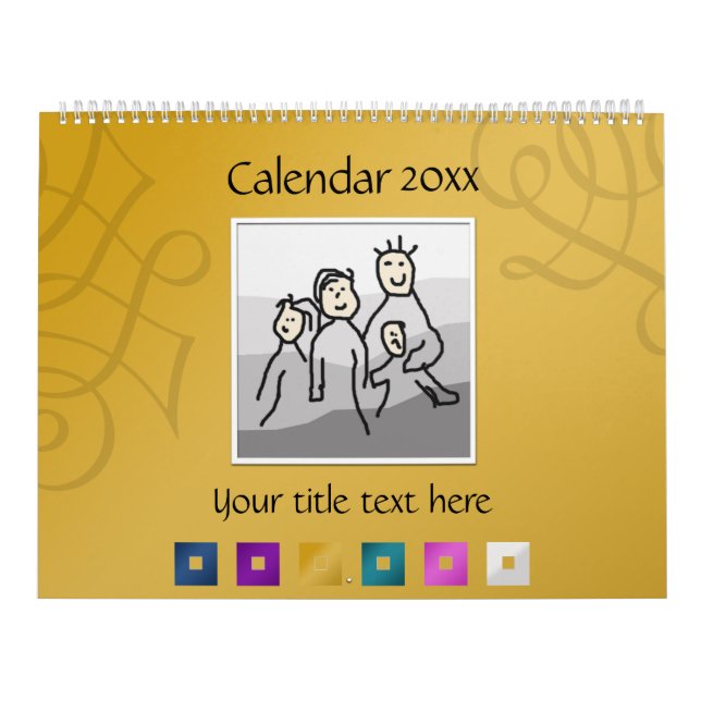 Persönliche 13 Fotos und benutzerdefinierter Text  Kalender (Titelbild)