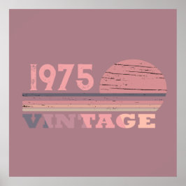 Persönliche 50 Vintage 50. Geburtstagsparty Poster