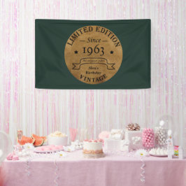 Persönliche 60 Vintage 60. Geburtstagsparty Banner