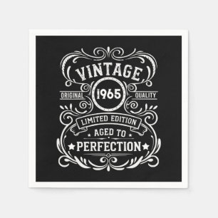 Persönliche 60 Vintage 60. Geburtstagsparty Serviette