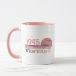 Persönliche achtzig Vintage 80. Geburtstagsparty Tasse