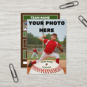 Persönliche Baseball-Karte (Maßgeschneiderte Pitch Visitenkarte