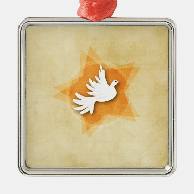Persönliche Bestätigung Gratulation Geschenk Coll Silbernes Ornament (Vorne)
