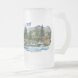 Persönliche Beziehungen Bergwelt Mattglas Bierglas