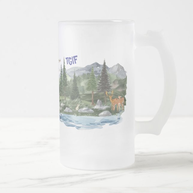 Persönliche Beziehungen Bergwelt Mattglas Bierglas (Rechts)
