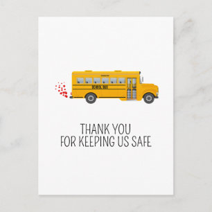Persönliche Busfahrer-Würdigungs-Dankeschön Postkarte