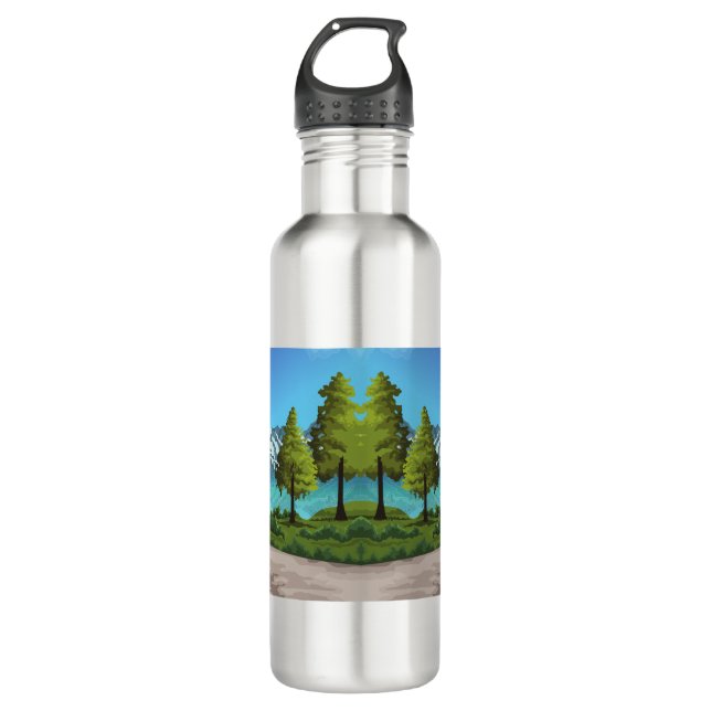 Persönliche, einzigartige und stilvolle Wasserflas Edelstahlflasche (Vorderseite)