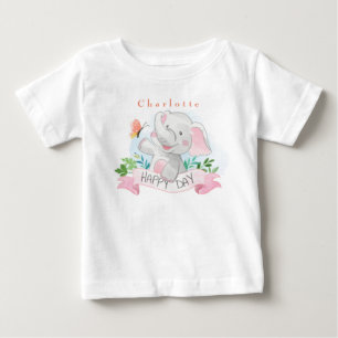Persönliche Elefantenspiele im Freien mit Schmette Baby T-shirt
