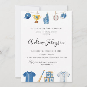 Persönliche elegante Sport-Baby-Shower-Einladung Einladung