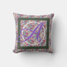 PERSÖNLICHE ERSTE PILLOW WATERCOLOR-BLUMENDESIGN KISSEN