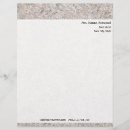 Persönliche Felsen-Beschaffenheit mit Briefkopf