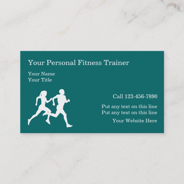 Persönliche Fitness-Trainings-Geschäfts-Karten Visitenkarte (Vorderseite)
