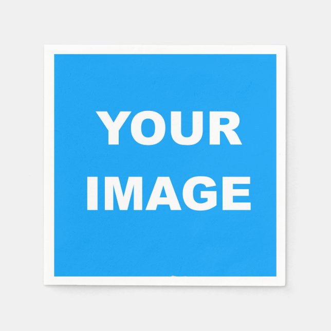 Persönliche Foto-Image-Logos anpassen Serviette (Vorderseite)