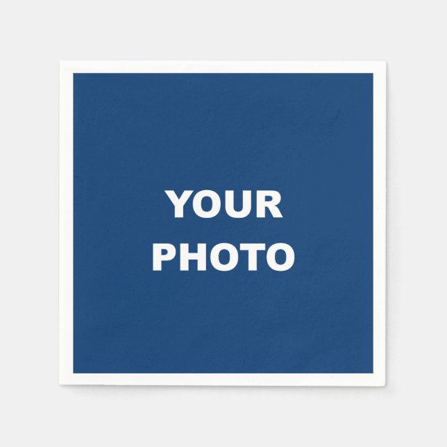Persönliche Foto-Image-Logos anpassen Serviette (Vorderseite)