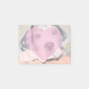 Persönliche Fotovorlage Great Dane Welpe Post-it Klebezettel
