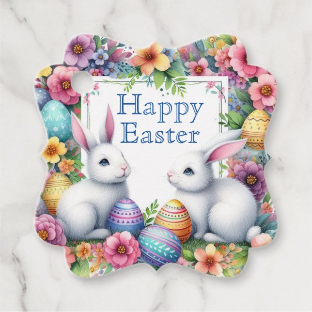 Persönliche Gestaltung der Osterpräsente Frühlings Geschenkanhänger (Vorderseite)