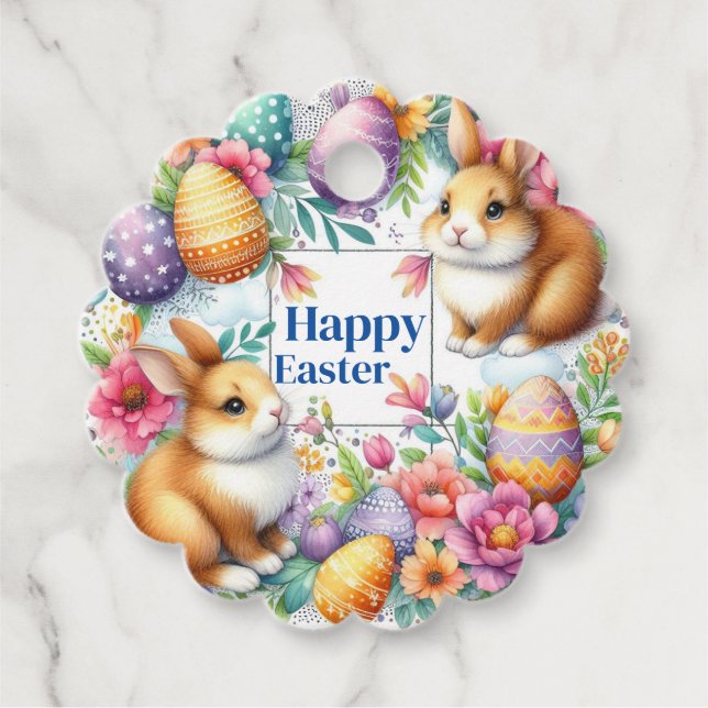 Persönliche Gestaltung der Osterpräsente Frühlings Geschenkanhänger (Vorderseite)