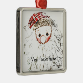 Persönliche Gestaltung der Santa Keramik Ornament Aus Metall