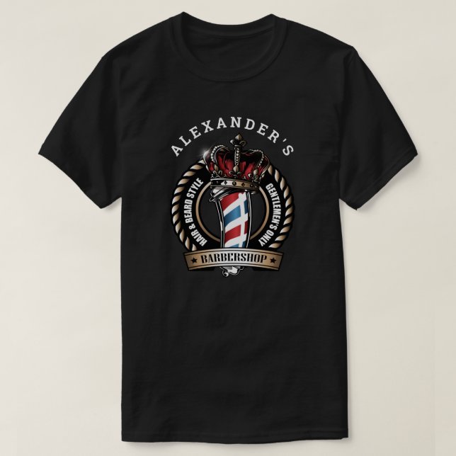 Persönliche Gestaltung des Logos für gekrönte Barb T-Shirt (Design vorne)