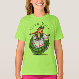 Persönliche Gestaltung des Retro Irish Doll Logos T-Shirt