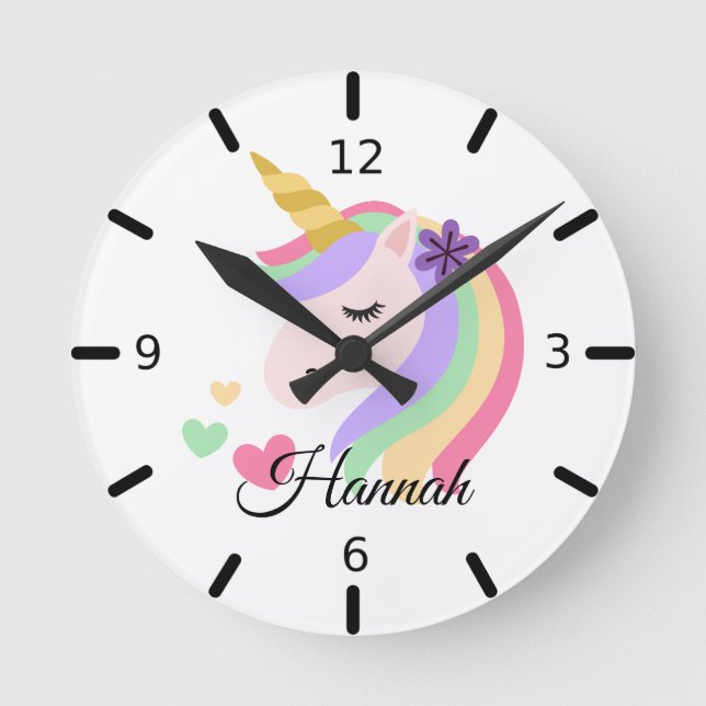 Persönliche Gestaltung Ihres eigenen magischen Blu Runde Wanduhr (Vorderseite)
