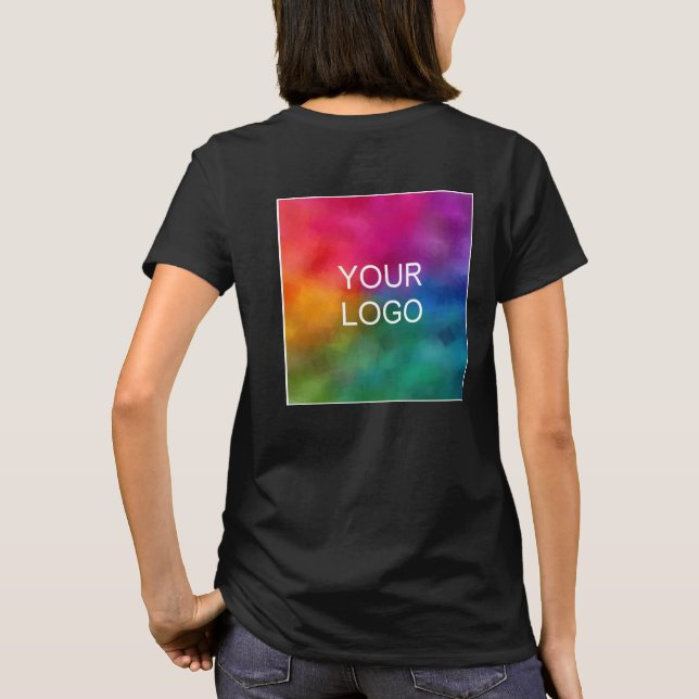 Persönliche Gestaltung Ihres Firmenlogos T-Shirt (Rückseite)