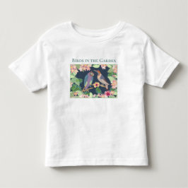 Persönliche Gestaltung tropischer Blume Vögel im G Kleinkind T-shirt