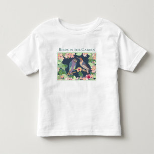 Persönliche Gestaltung tropischer Blume Vögel im G Kleinkind T-shirt