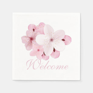 Persönliche Gestaltung von Sakura-Blüten Serviette