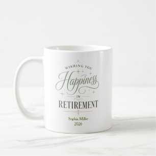 Persönliche Glückwünsche zum Ruhestand Kaffeetasse