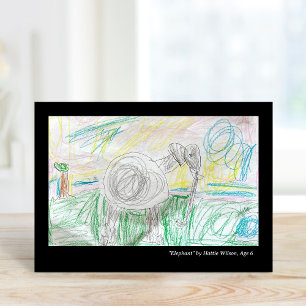 Persönliche Grußkarten mit der Kunst Ihres Kindes Karte