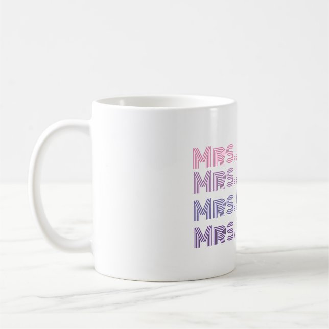 Persönliche Hochzeitsheirat-Tasse Kaffeetasse (Links)