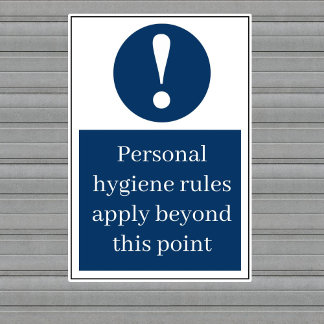 Persönliche Hygiene Aufkleber