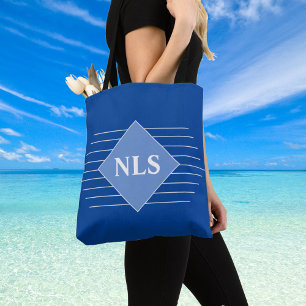 Persönliche Initialen des Geschenkempfängers Trage Tasche