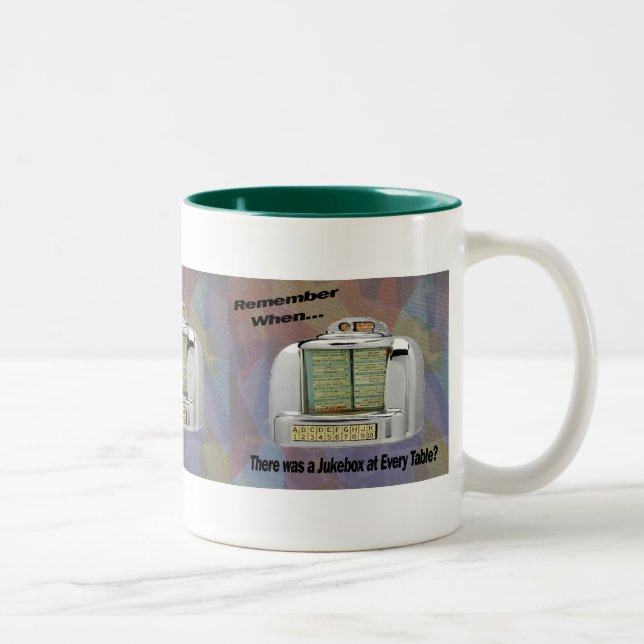Persönliche Jukebox-Tasse Zweifarbige Tasse (Rechts)