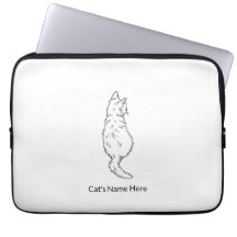 Persönliche Katzenschutzhülle für 13”-Laptop Rücka