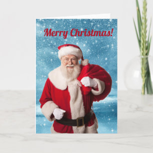 Persönliche KID's vom Weihnachtsmann CUSTOM Weihna Feiertagskarte