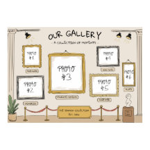 Persönliche Kunstgalerie Benutzerdefinierter Fotop