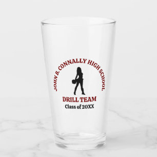 Persönliche Maroon High School Drill Team Tänzerin Glas