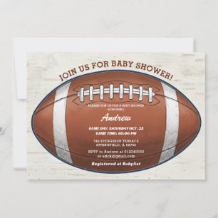 Persönliche moderne Touchdown-Fußball-Baby-Party Einladung