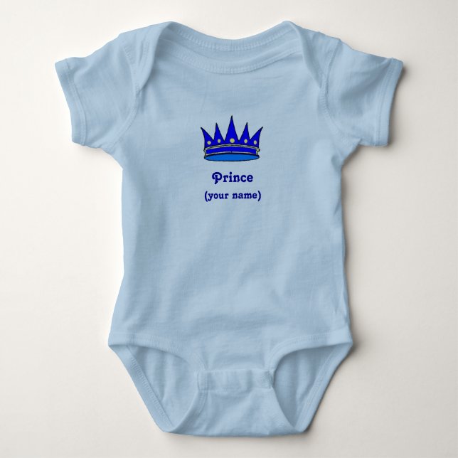 Persönliche Säugling-Prinzkrone) Baby Strampler (Vorderseite)
