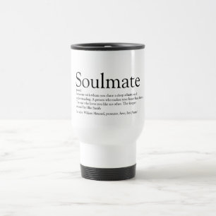 Persönliche Seelenverwandte-Definition Romantik Reisebecher
